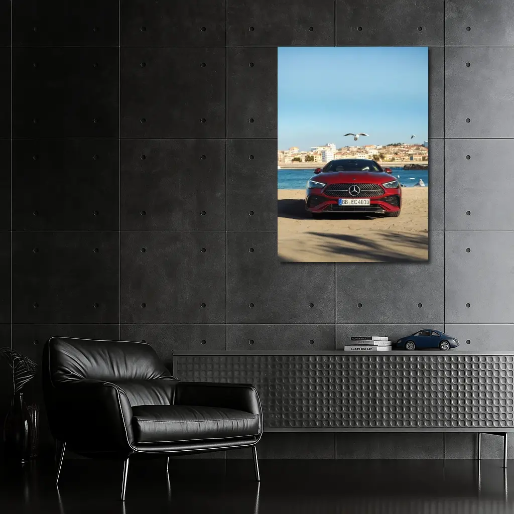 Mercedes CLE 300 Coupe Seaside City – Wall Art