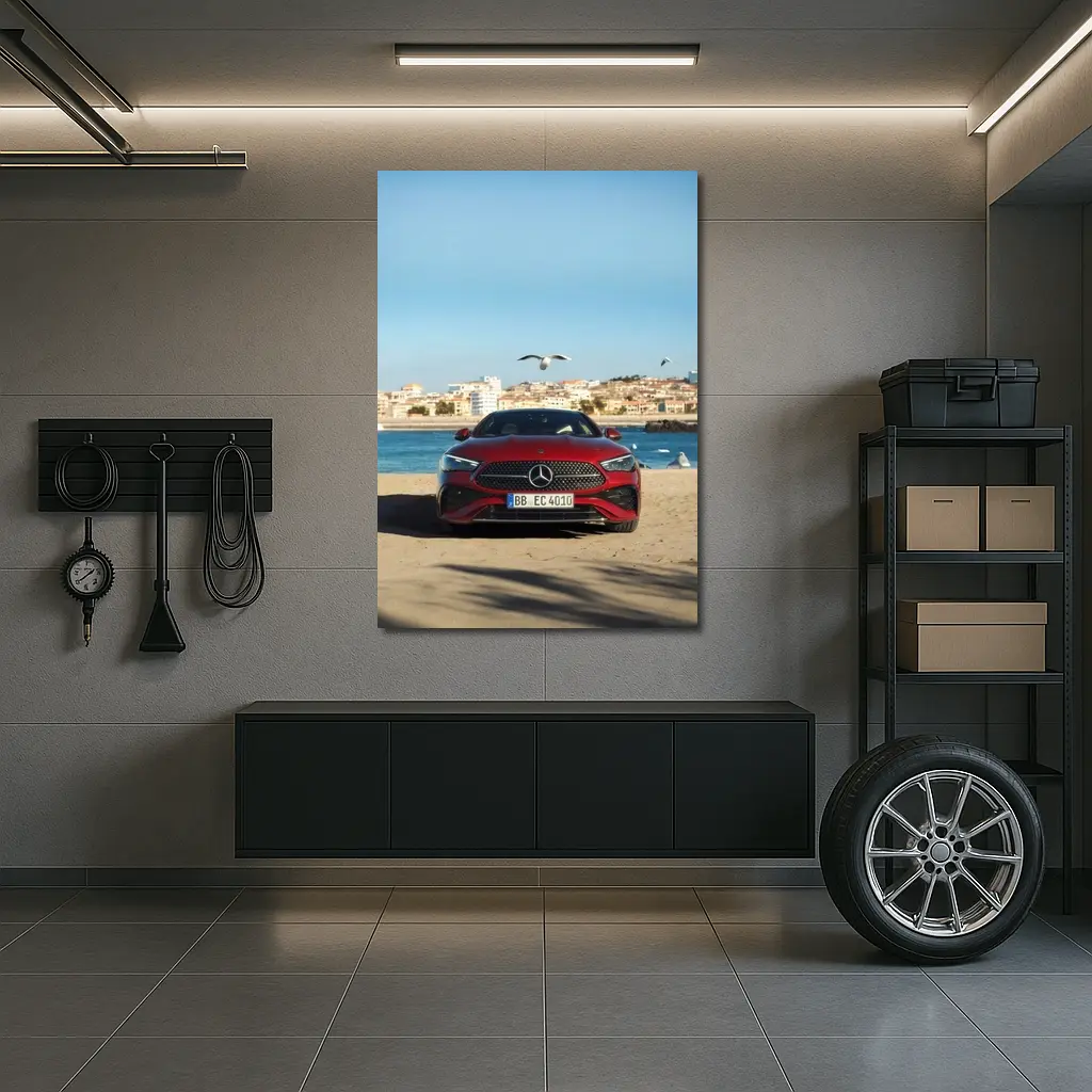 Mercedes CLE 300 Coupe Seaside City – Wall Art