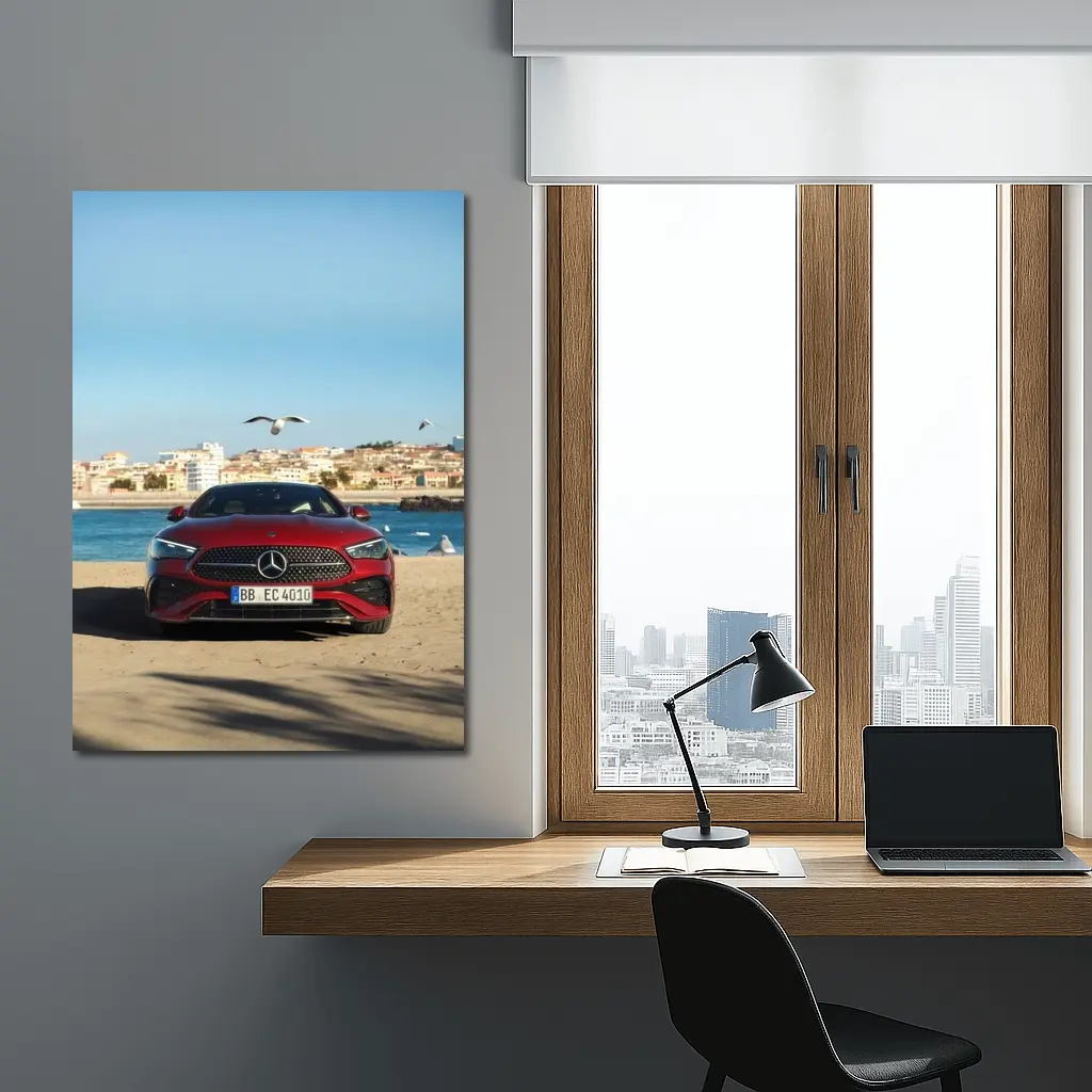 Mercedes CLE 300 Coupe Seaside City – Wall Art