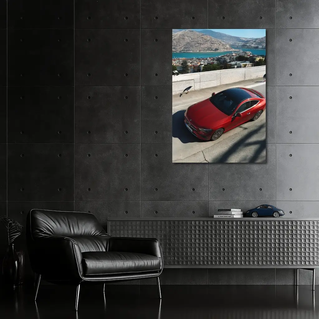 Mercedes CLE 300 Coupe Seaside City View – Wall Art