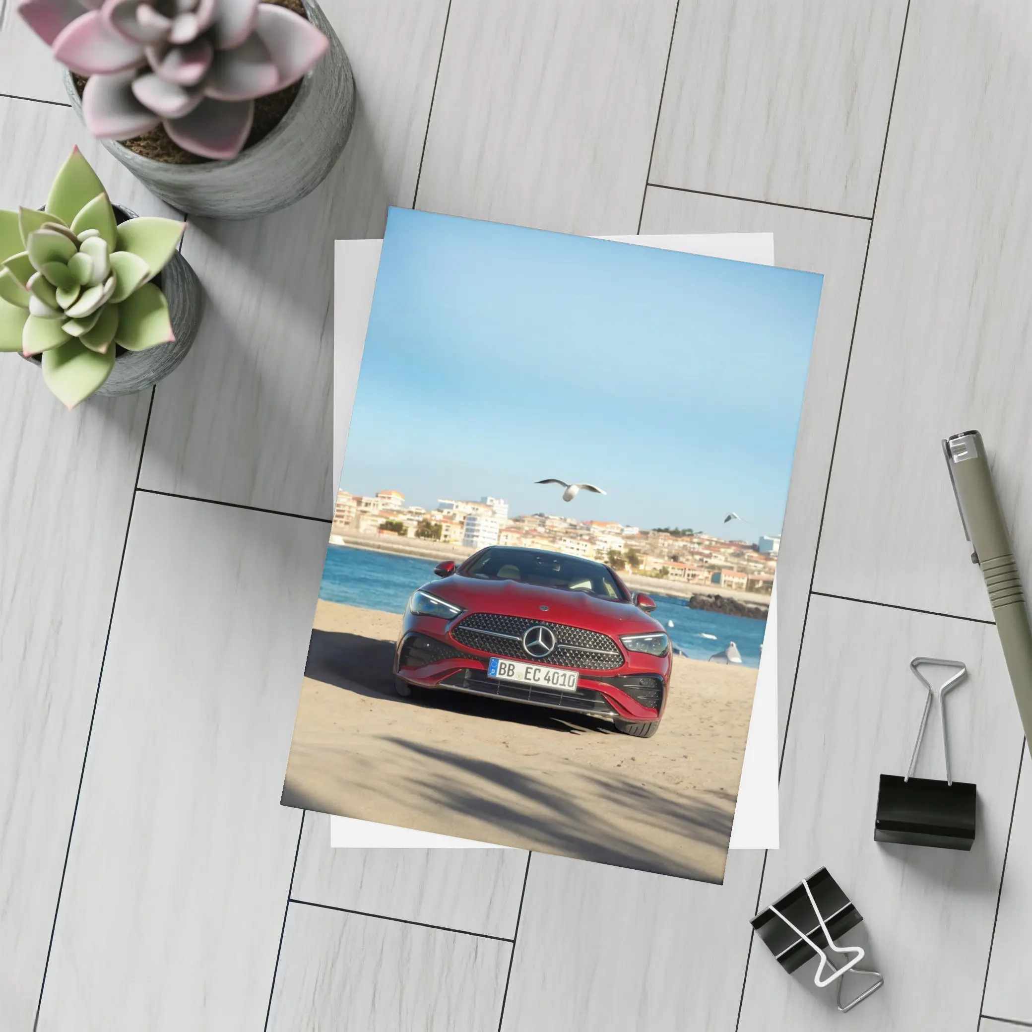 Mercedes CLE 300 Coupe Seaside City – Postcards
