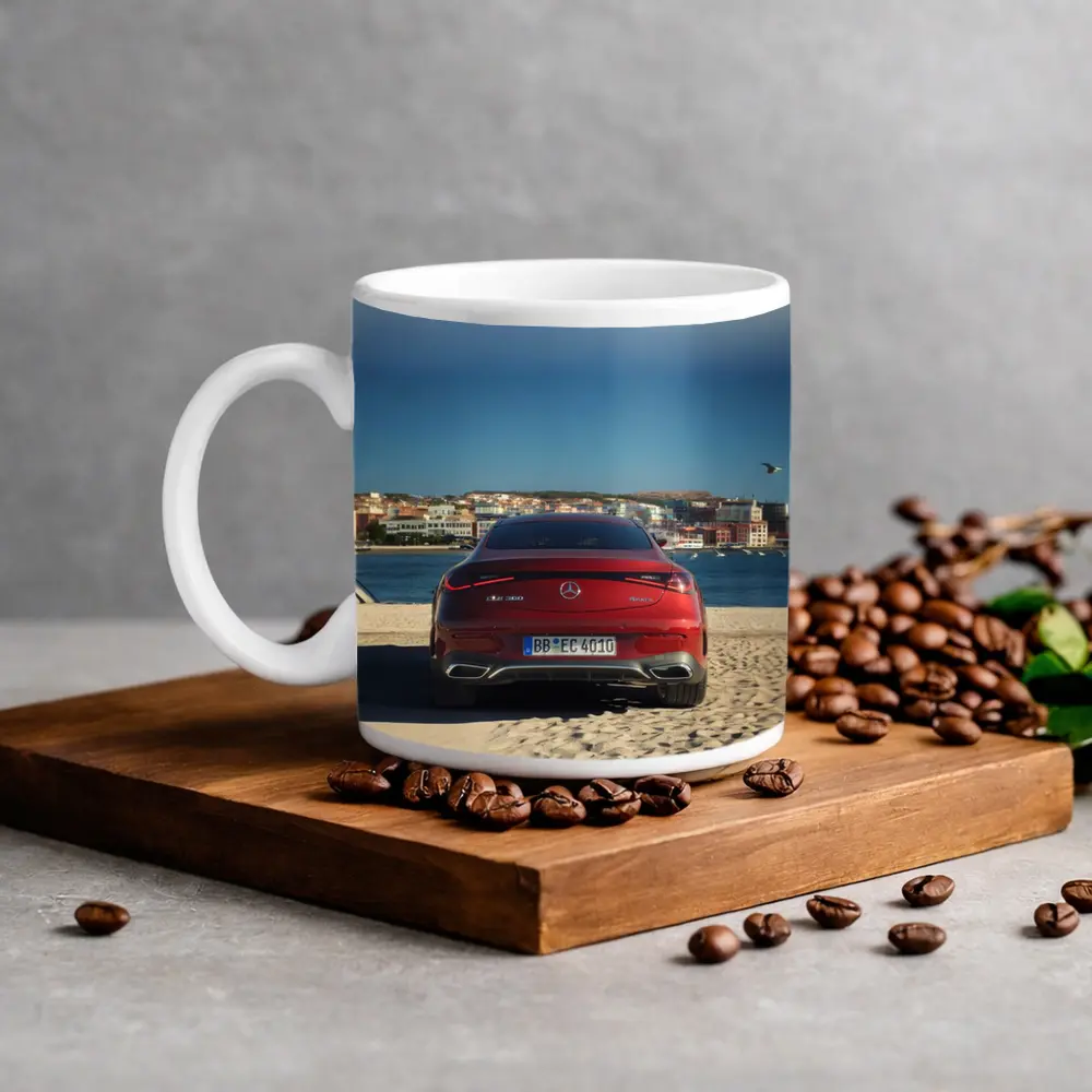 Mercedes CLE 300 Coupe Seaside City Rear – Mugs