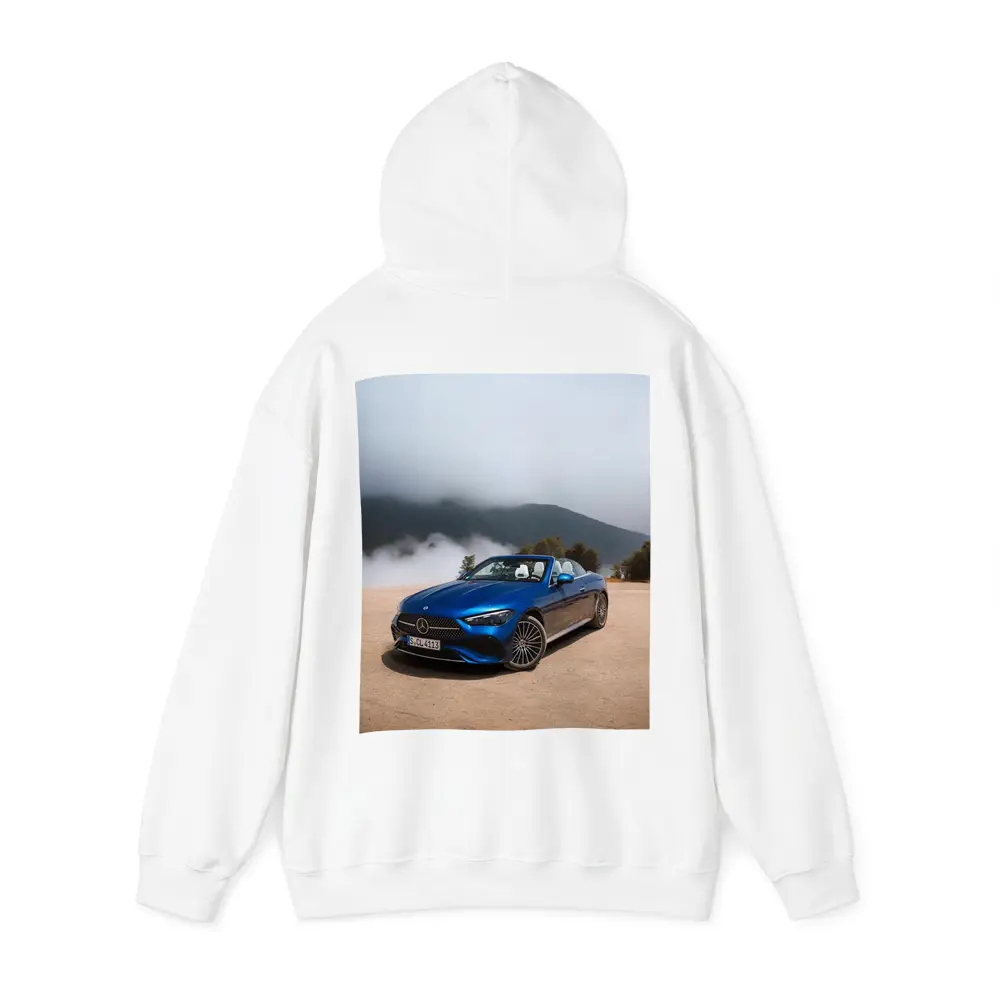 Mercedes CLE Cabriolet Blue Misty Mountains – Hoodies