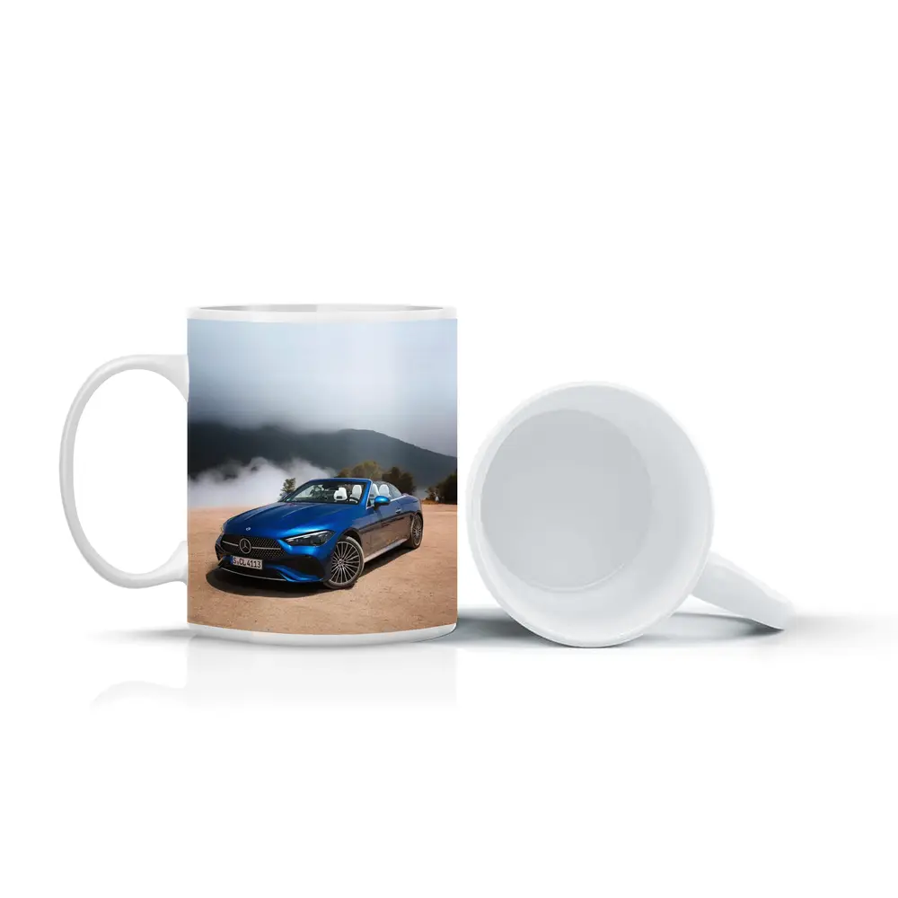 Mercedes CLE Cabriolet Blue Misty Mountains – Mugs