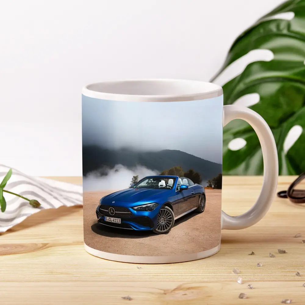 Mercedes CLE Cabriolet Blue Misty Mountains – Mugs