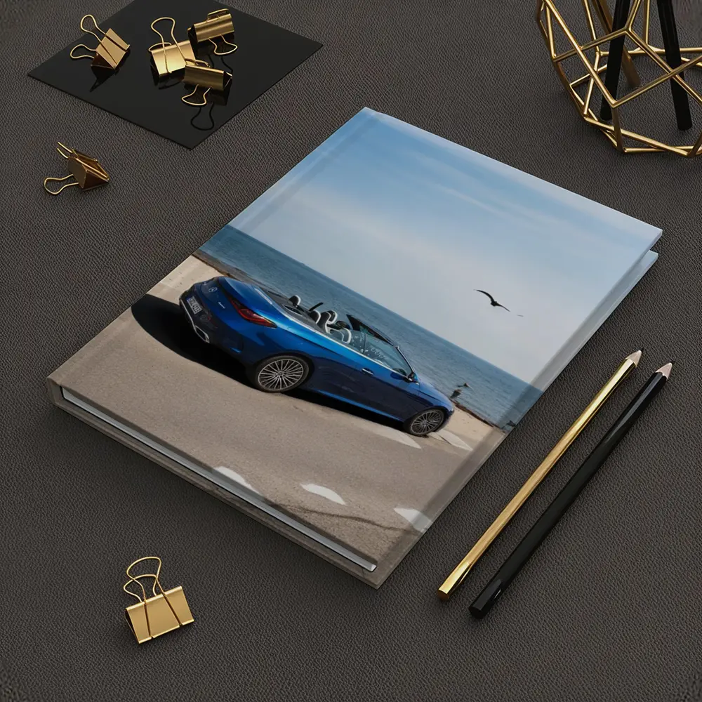 Mercedes CLE Cabriolet Blue Coastal Road Drive – Notebooks