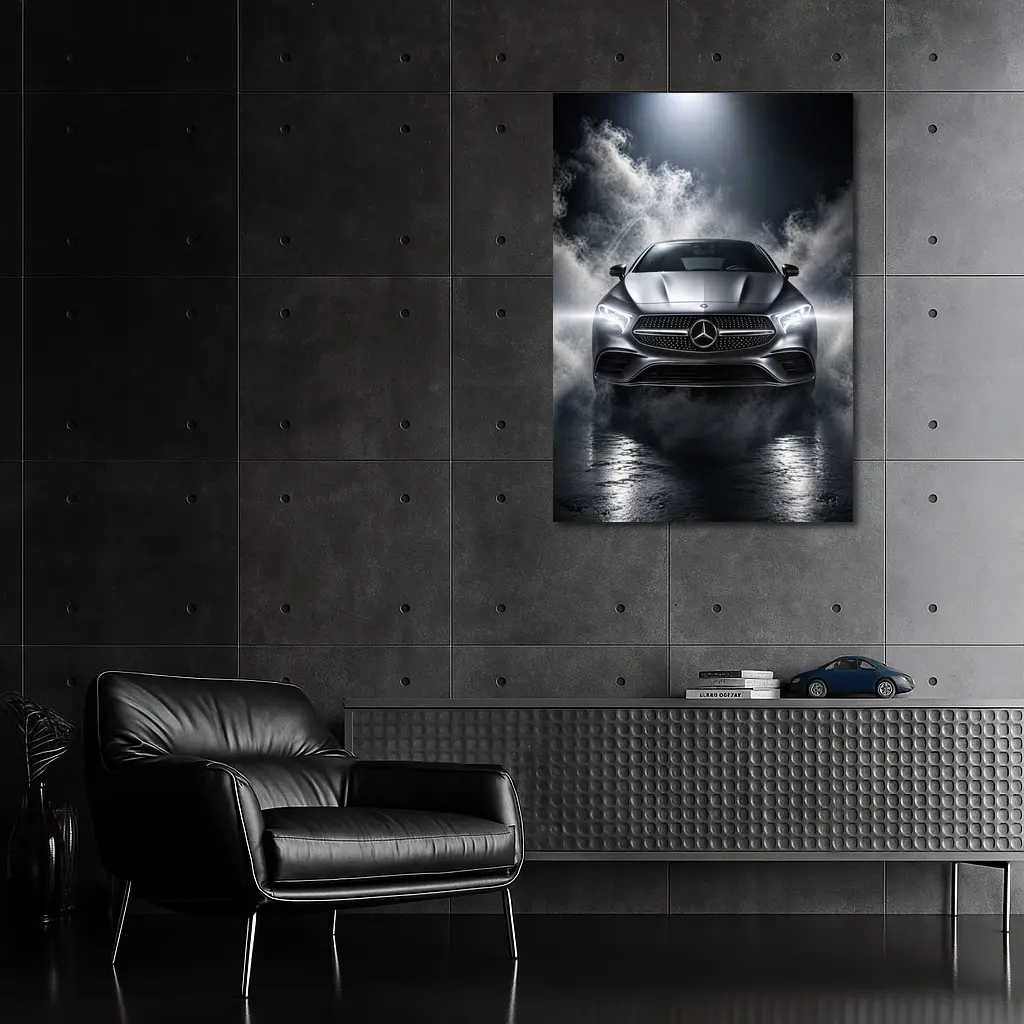 Mercedes CLS Coupe Dark Smoky Studio – Wall Art
