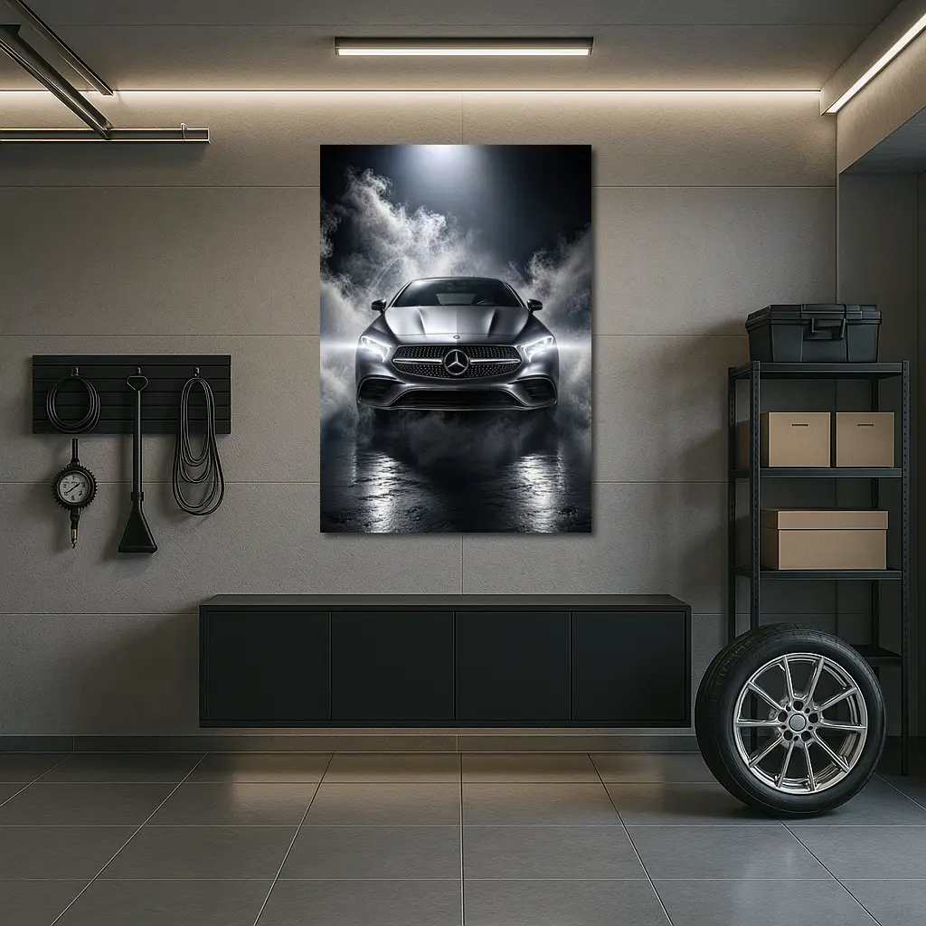 Mercedes CLS Coupe Dark Smoky Studio – Wall Art