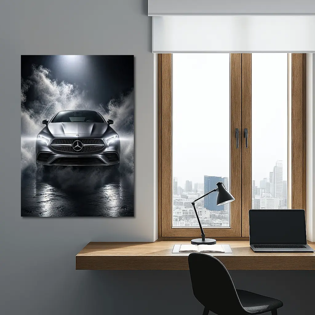 Mercedes CLS Coupe Dark Smoky Studio – Wall Art