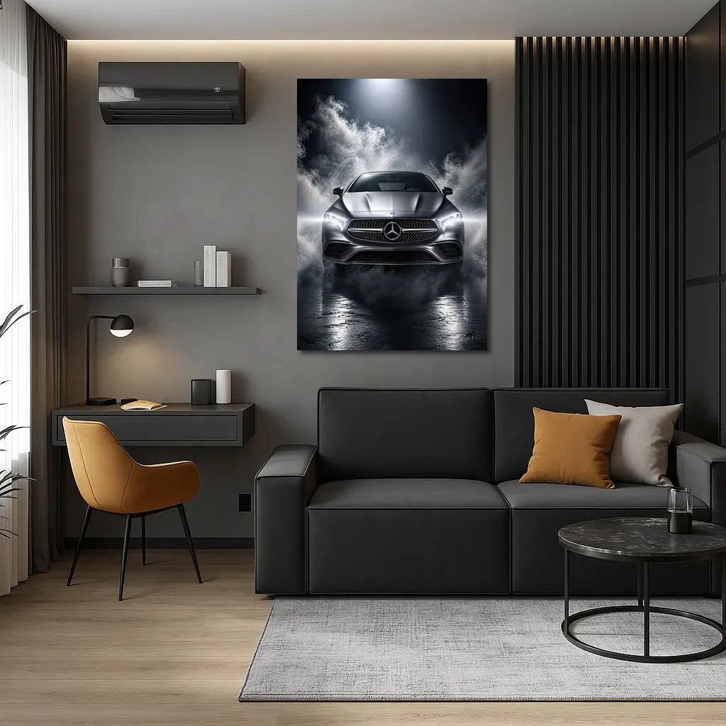 Mercedes CLS Coupe Dark Smoky Studio – Wall Art
