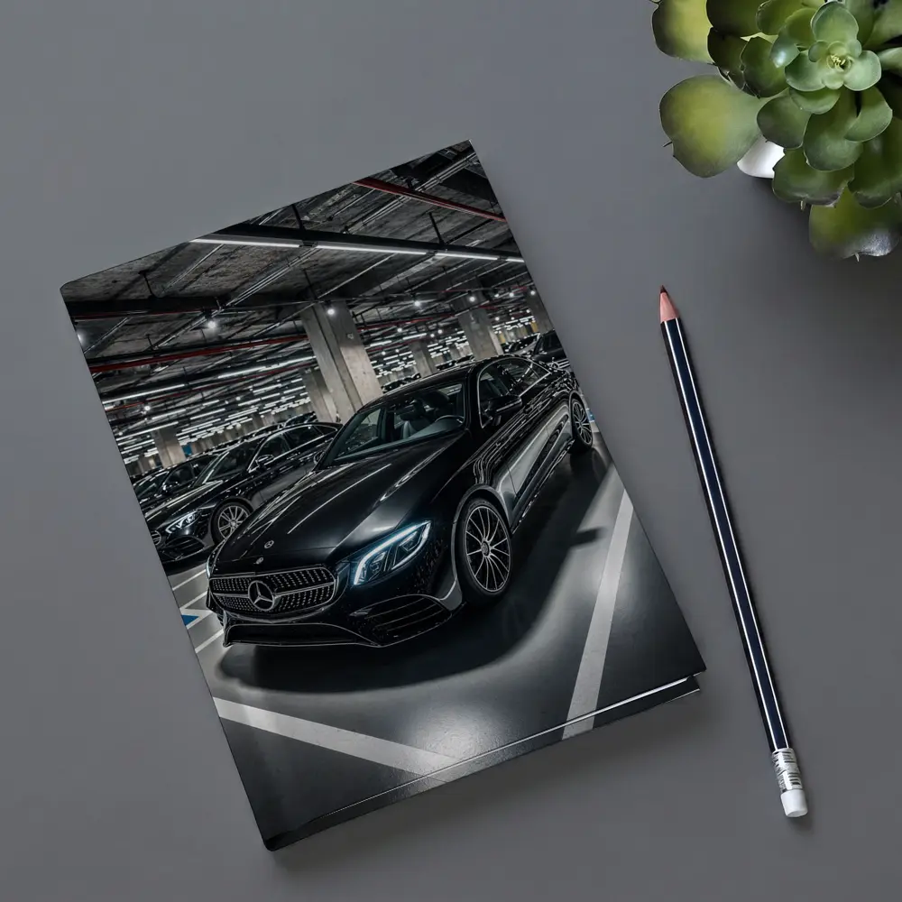 Mercedes Benz E Class Underground Parking Night – Notebooks