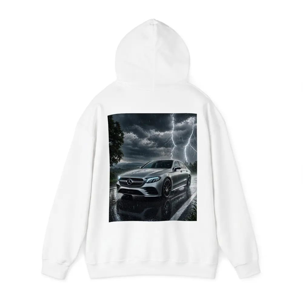 Mercedes E Class Storm Lightning Rain Night – Hoodies