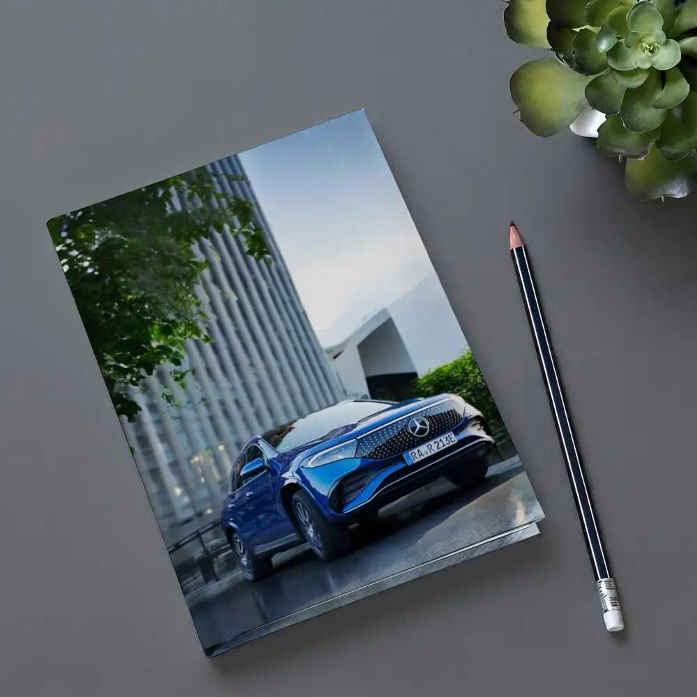 Mercedes EQA Blue Electric SUV City Street – Notebooks