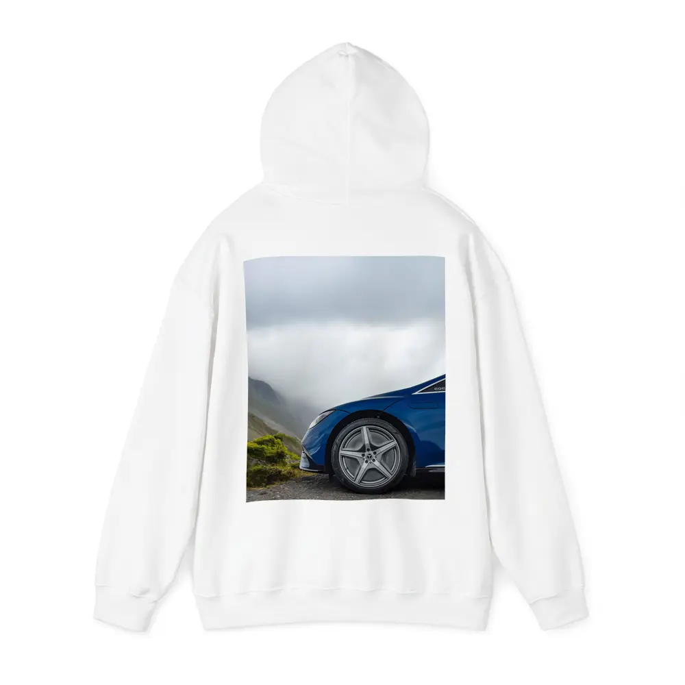 Mercedes EQE Blue Wheel Misty Mountain Road – Hoodies