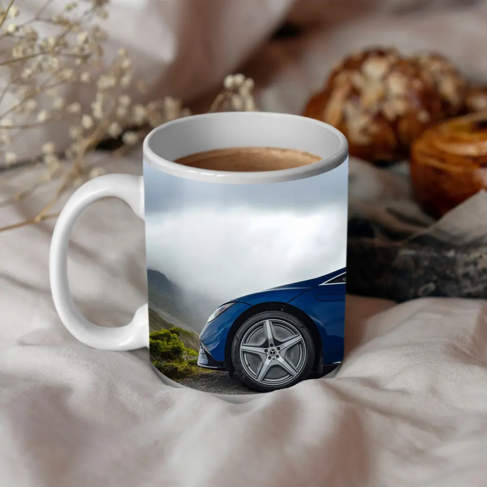 Mercedes EQE Blue Wheel Misty Mountain Road – Mugs