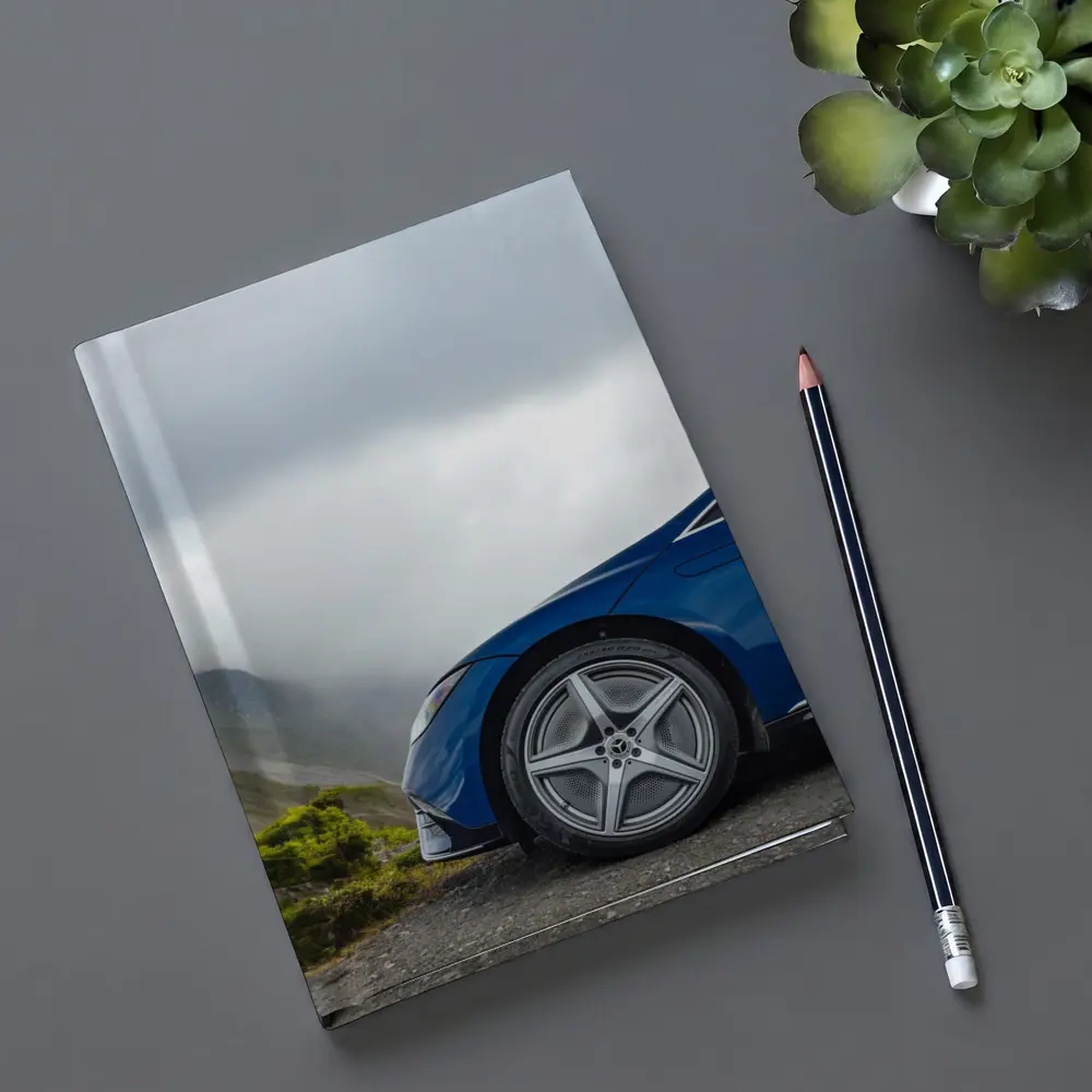 Mercedes EQE Blue Wheel Misty Mountain Road – Notebooks