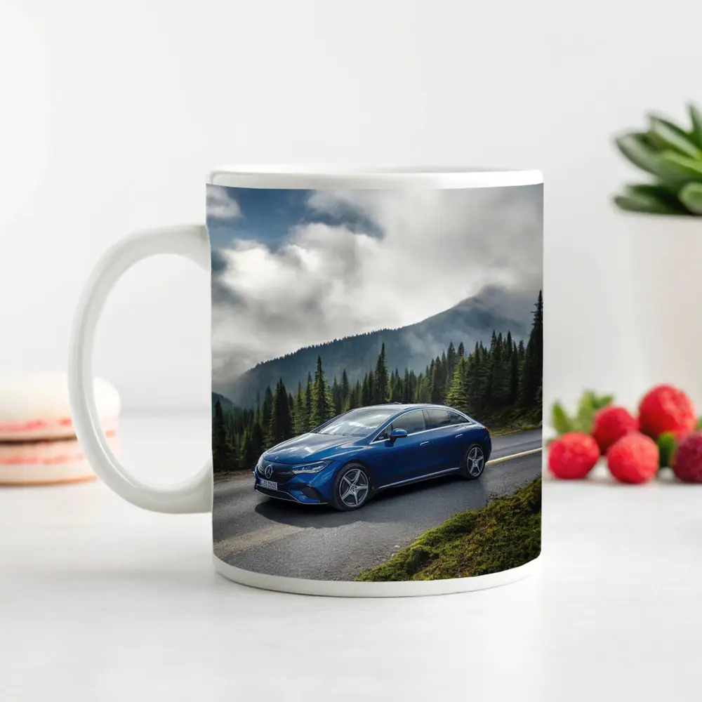 Mercedes EQE Blue Mountain Road Drive – Mugs