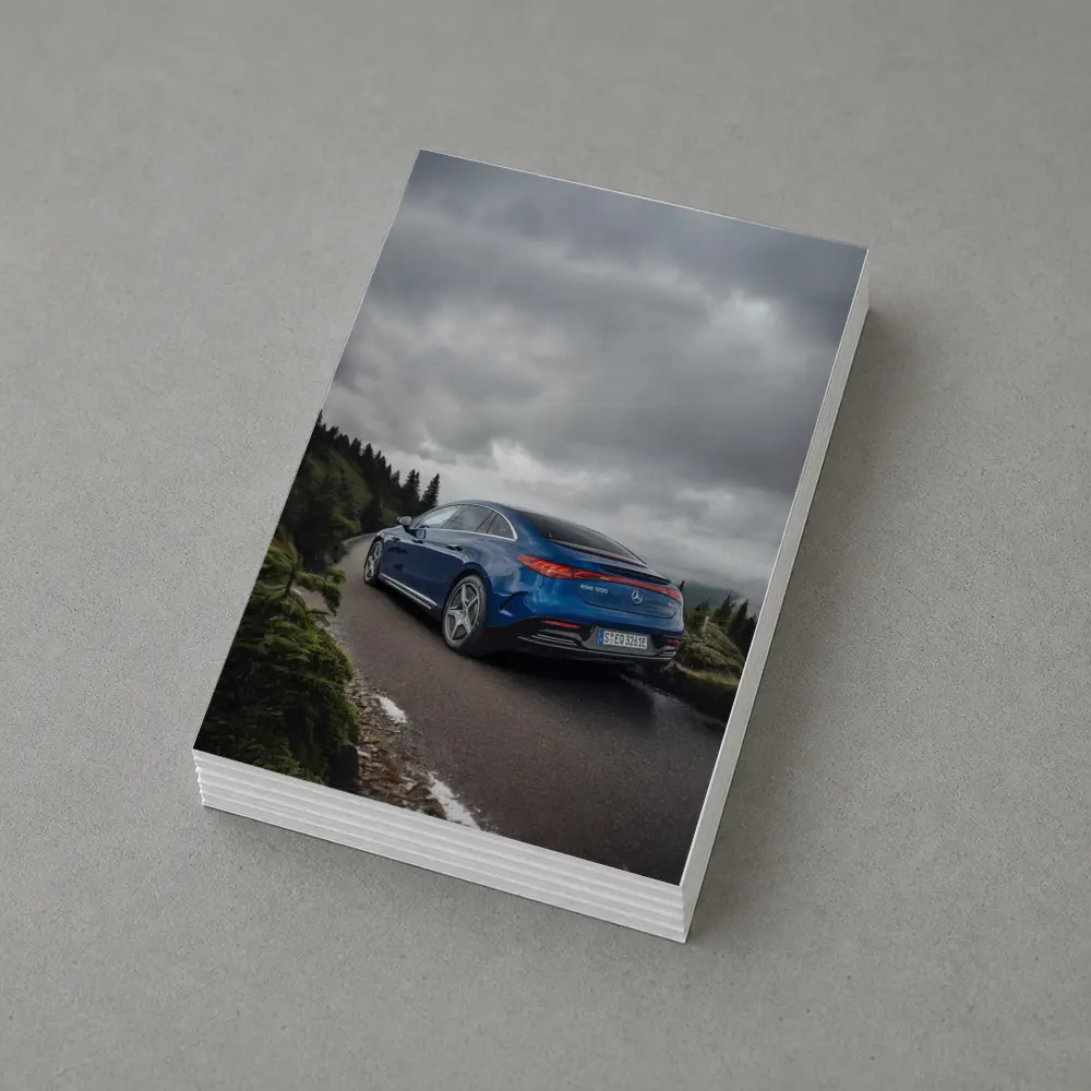 Mercedes EQE 500 Blue Mountain Road Drive – Postcards