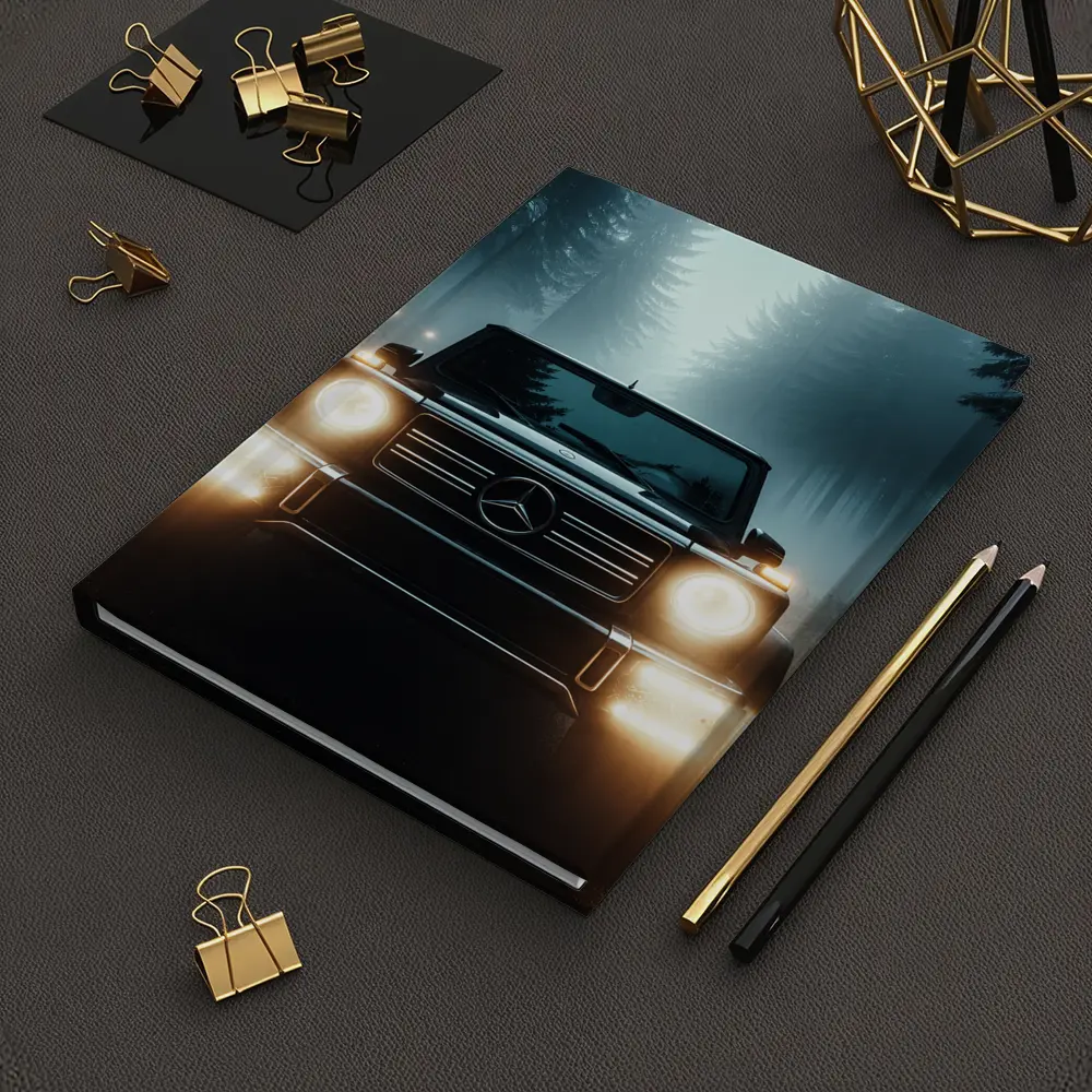 Mercedes G Class Dark Misty Forest Night – Notebooks