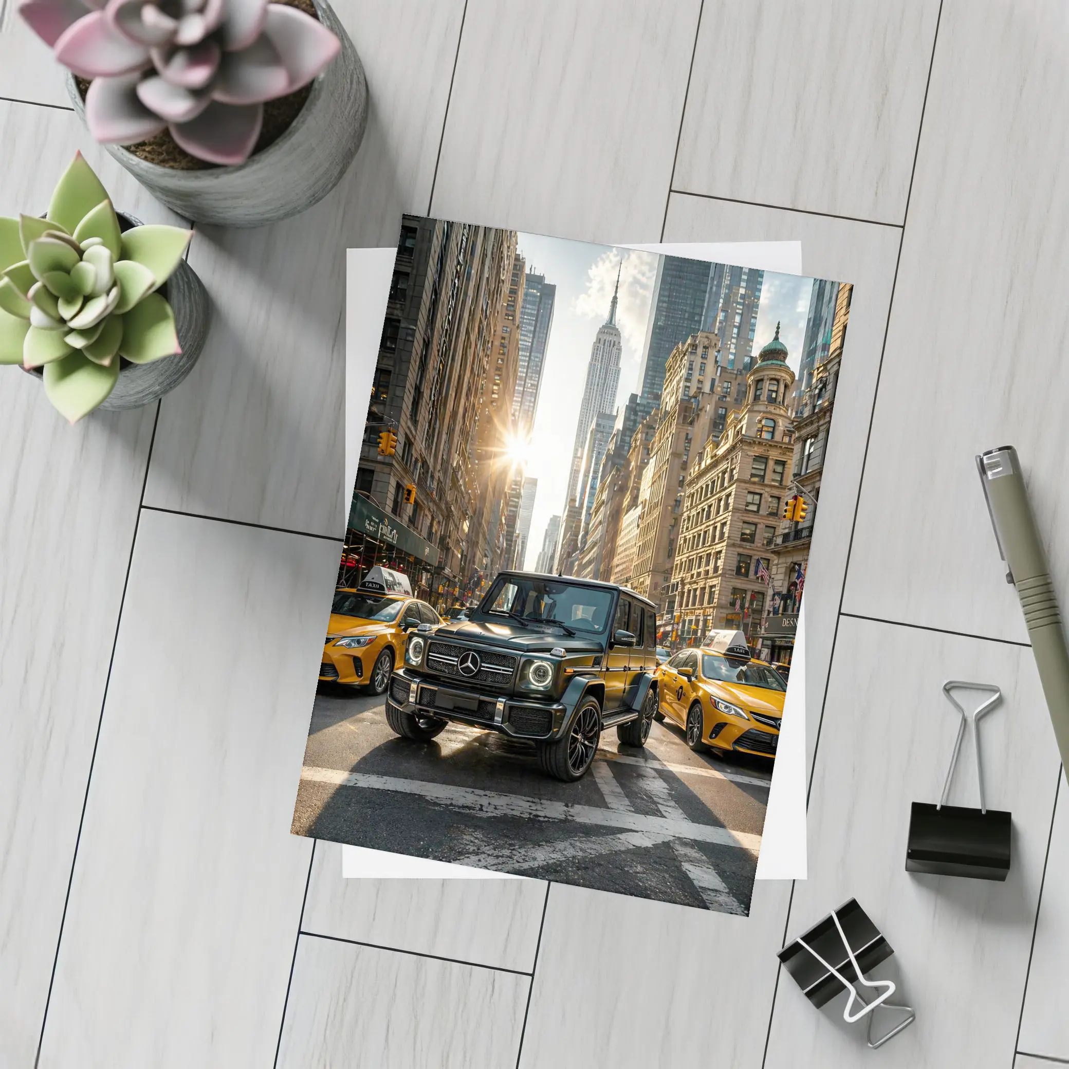 Mercedes G Class New York City Street – Postcards