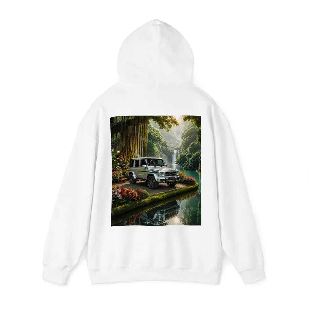 Mercedes G Wagon Tropical Waterfall Garden – Hoodies