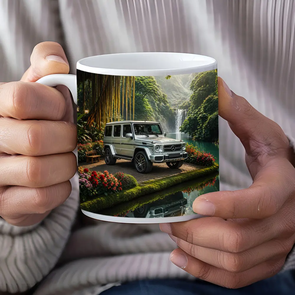 Mercedes G Wagon Tropical Waterfall Garden – Mugs