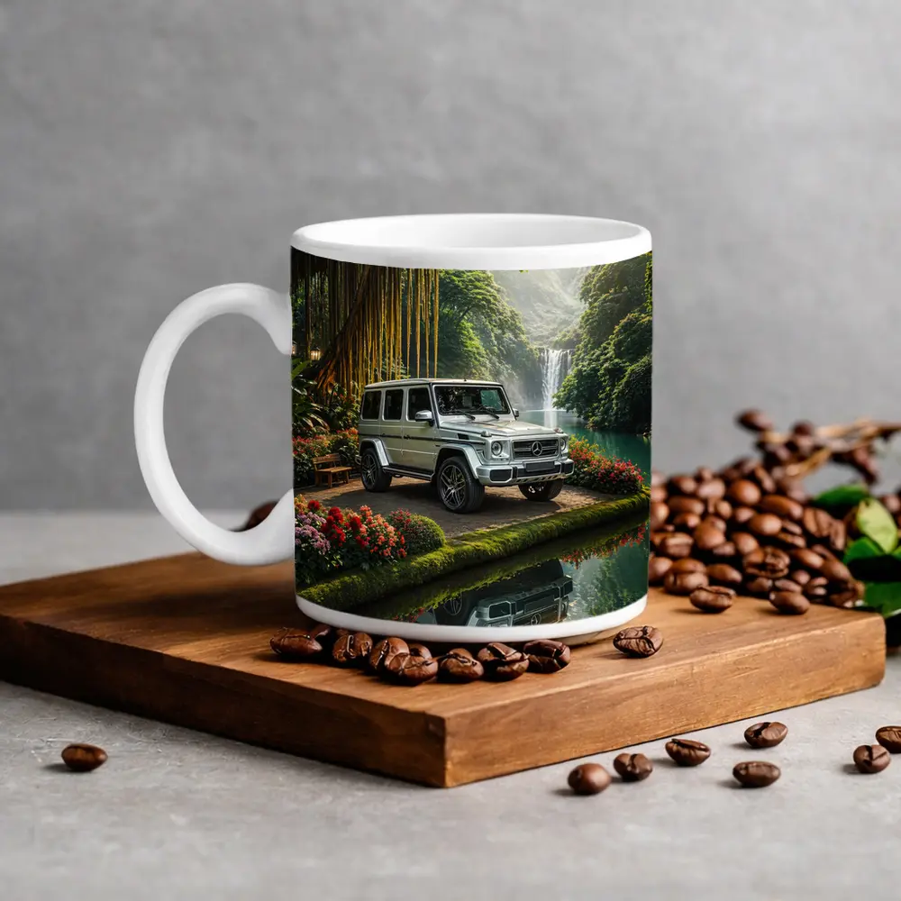 Mercedes G Wagon Tropical Waterfall Garden – Mugs