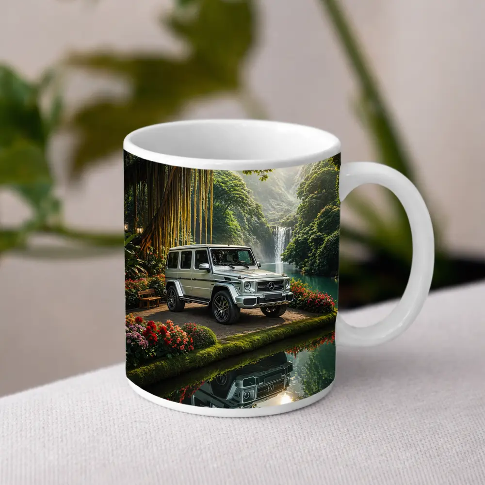 Mercedes G Wagon Tropical Waterfall Garden – Mugs