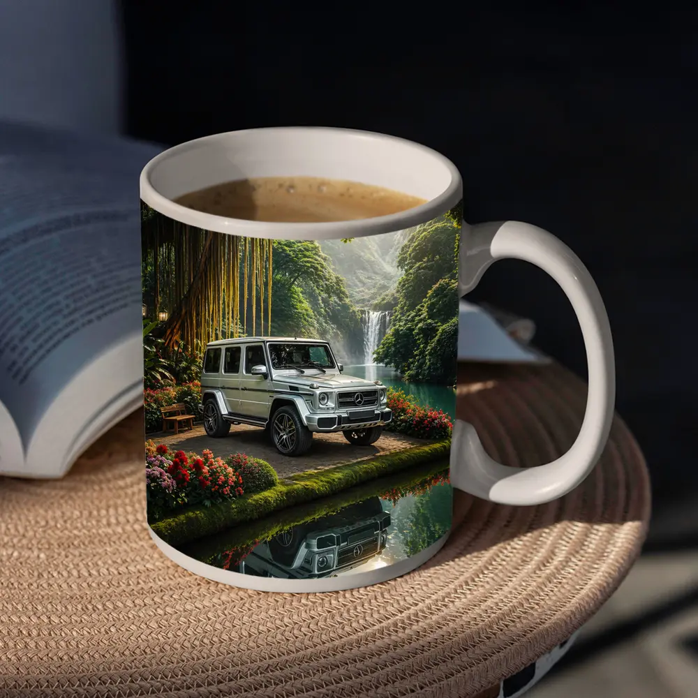 Mercedes G Wagon Tropical Waterfall Garden – Mugs