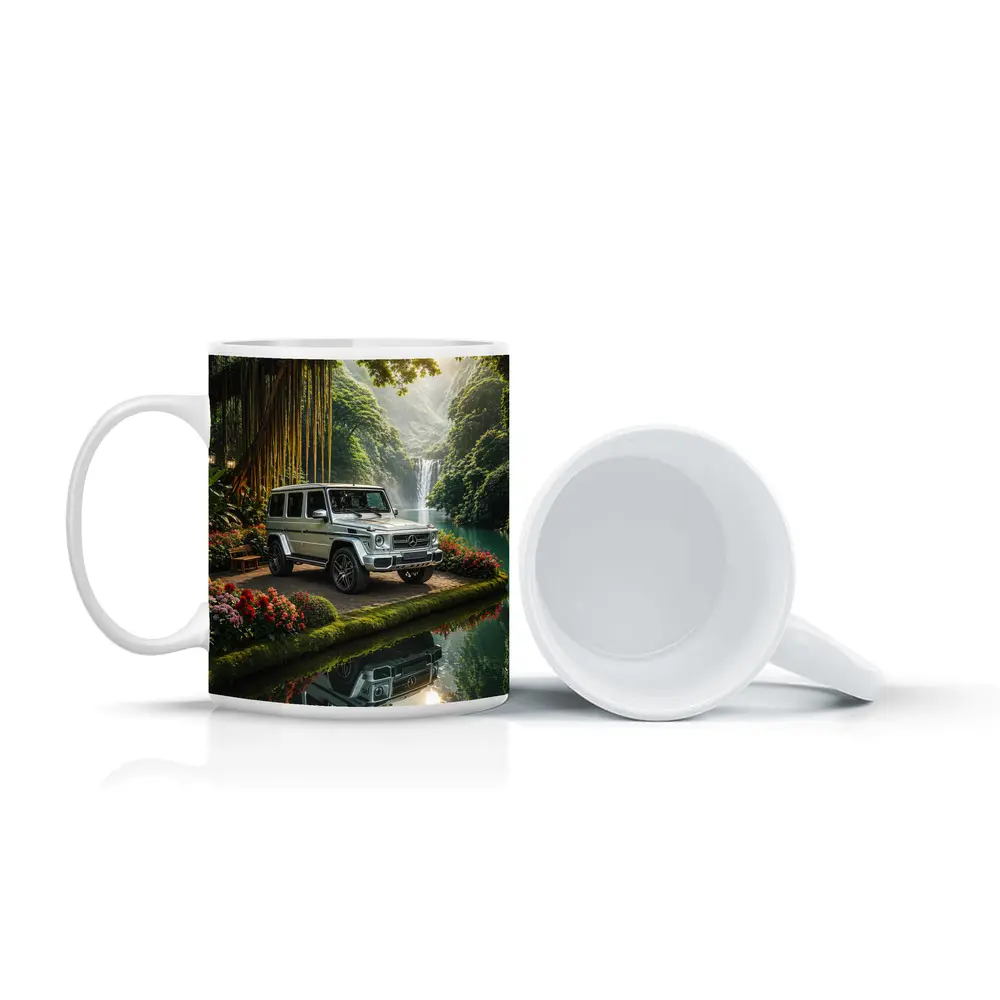 Mercedes G Wagon Tropical Waterfall Garden – Mugs