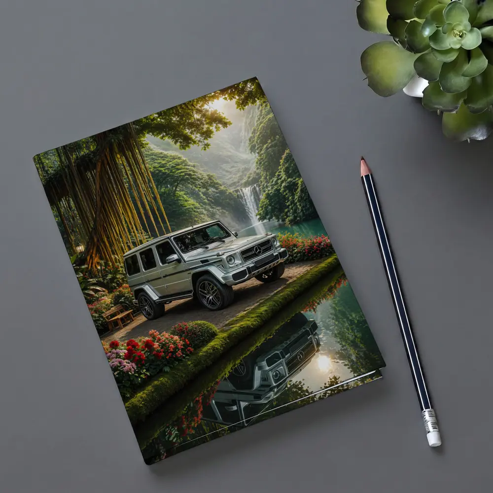 Mercedes G Wagon Tropical Waterfall Garden – Notebooks