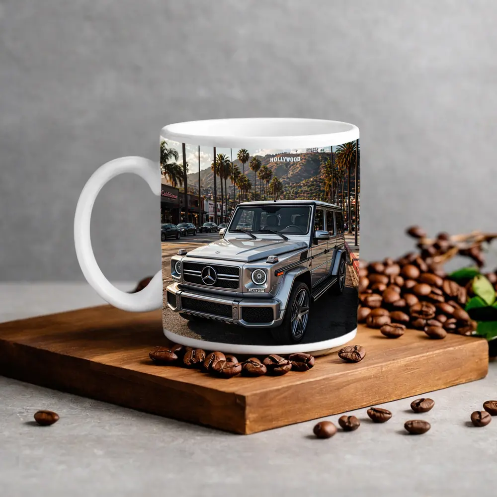 Mercedes G Wagon Hollywood Los Angeles Street – Mugs