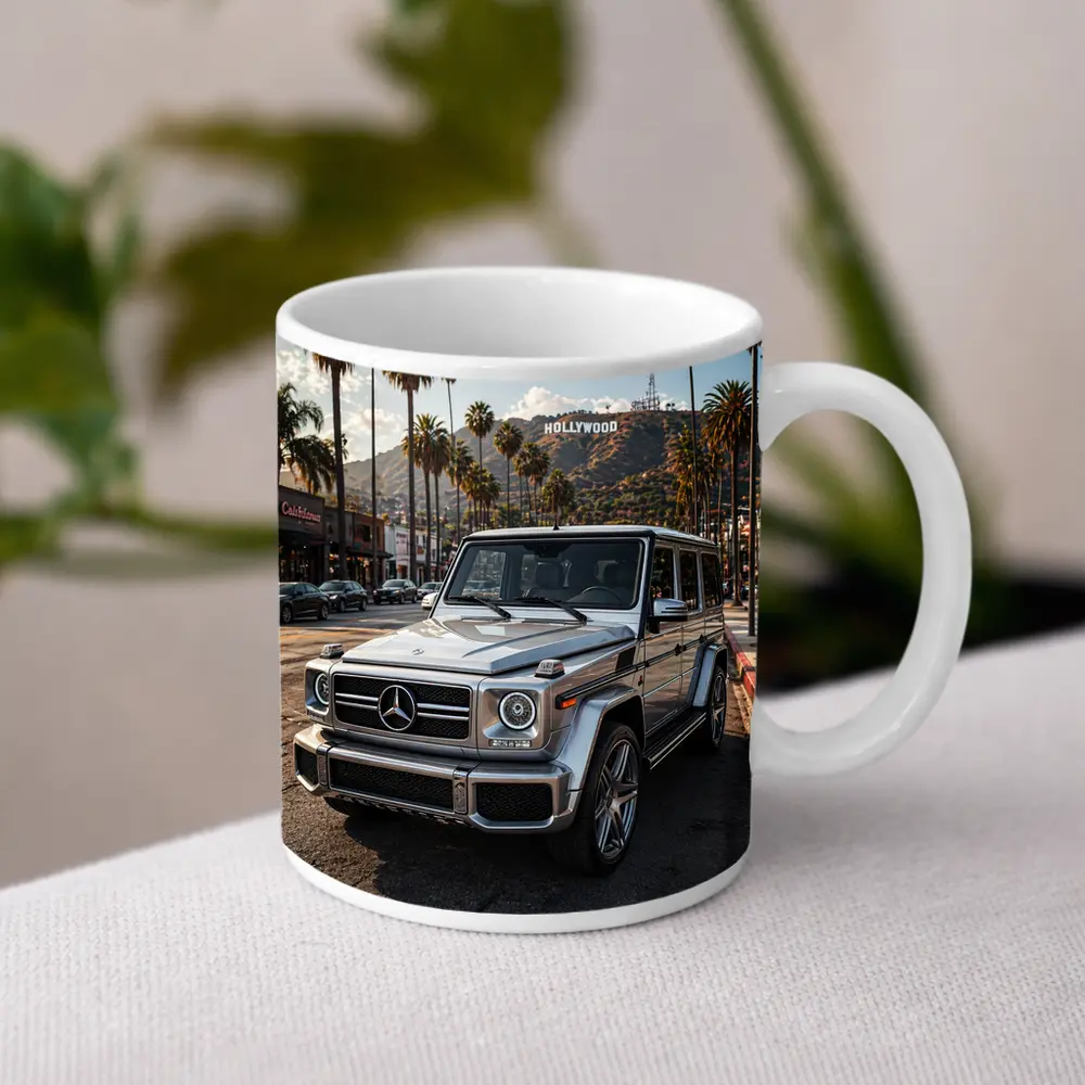 Mercedes G Wagon Hollywood Los Angeles Street – Mugs