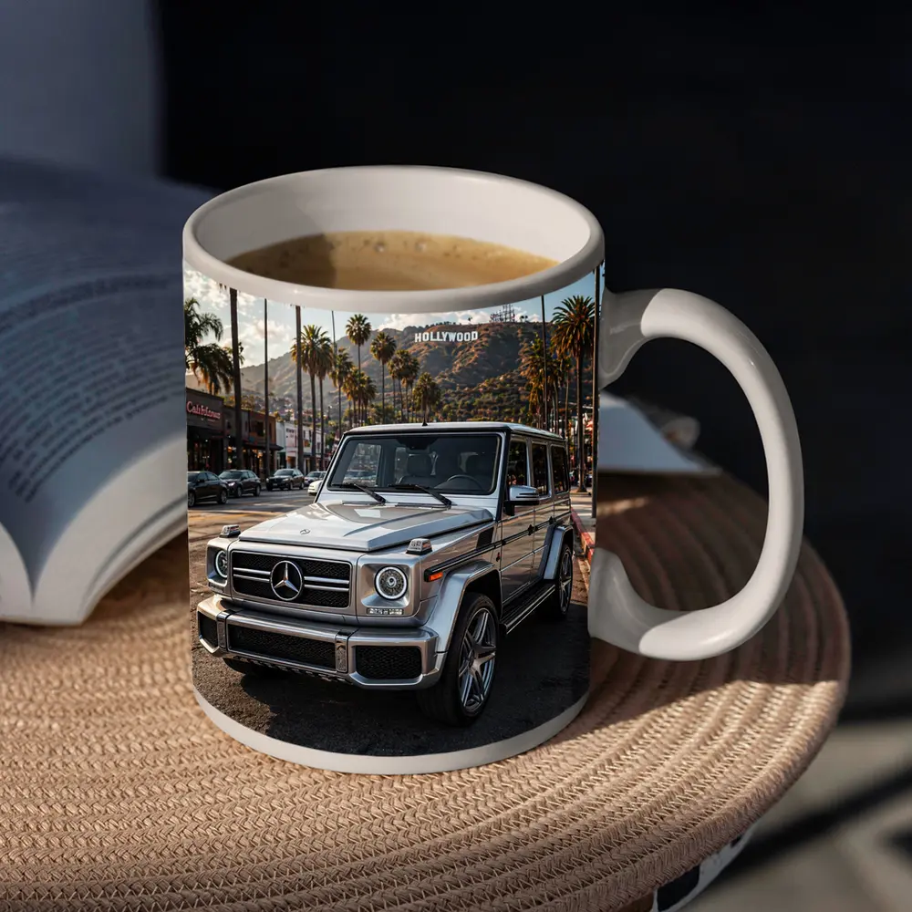 Mercedes G Wagon Hollywood Los Angeles Street – Mugs