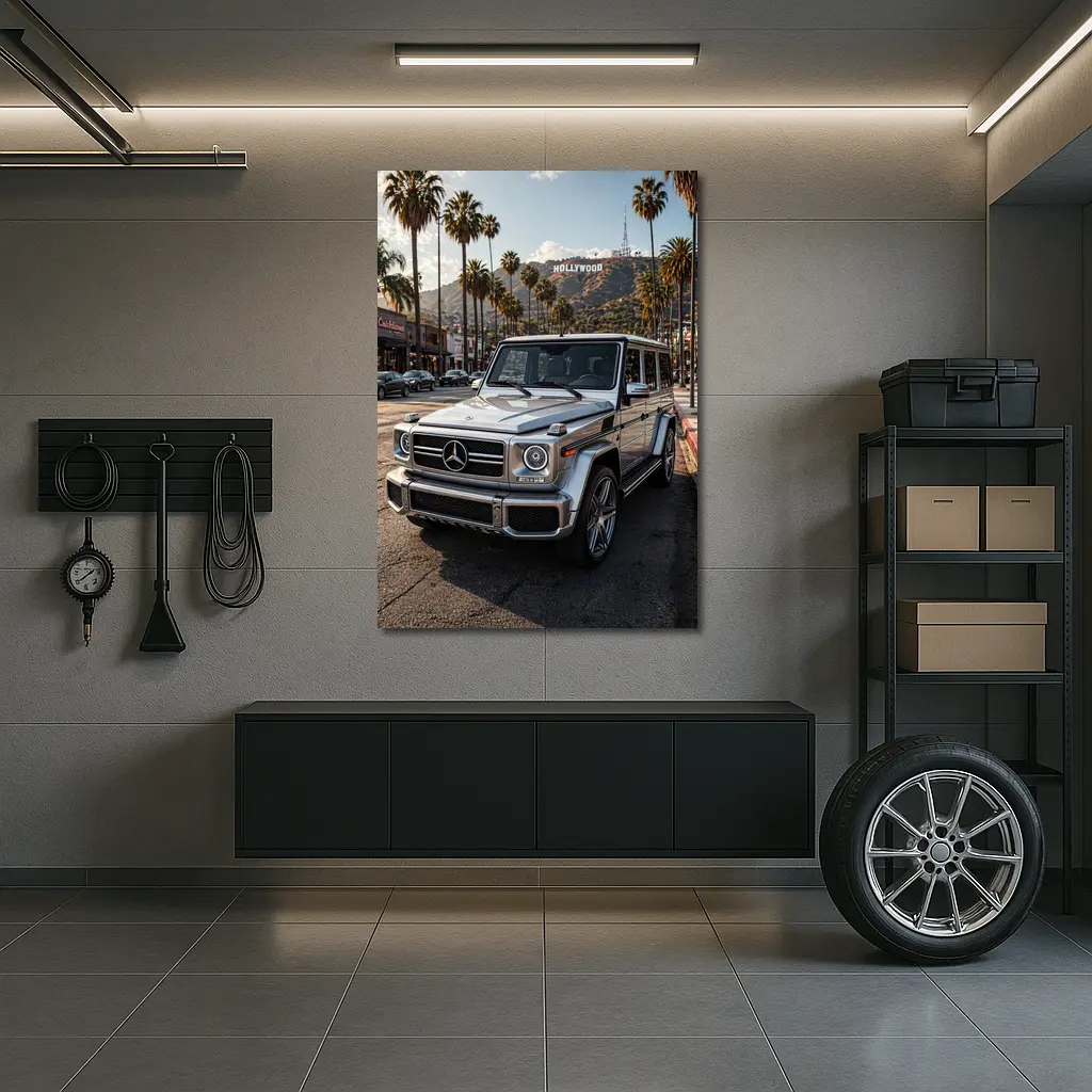 Mercedes G Wagon Hollywood Los Angeles Street – Wall Art