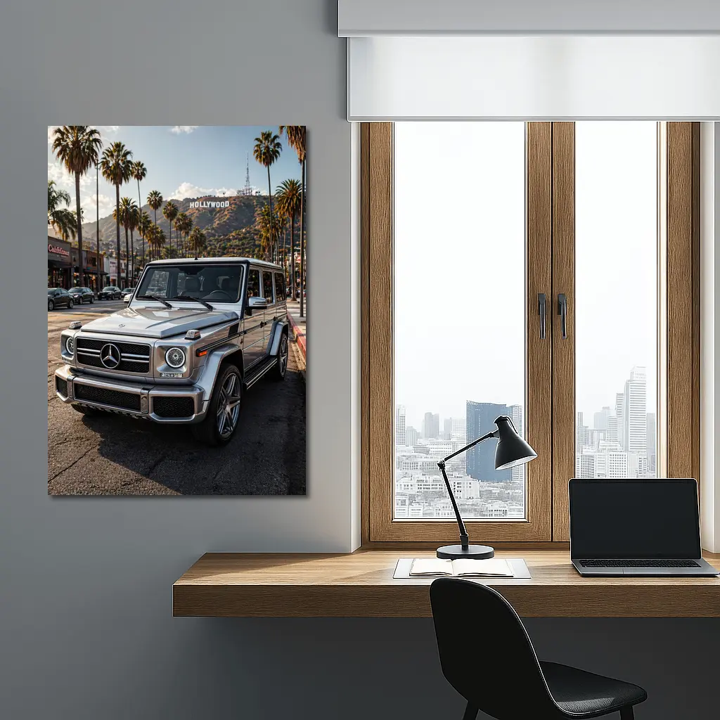 Mercedes G Wagon Hollywood Los Angeles Street – Wall Art