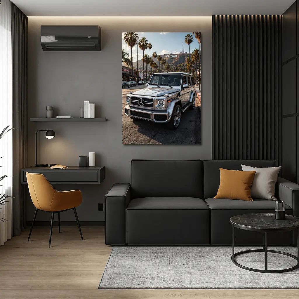 Mercedes G Wagon Hollywood Los Angeles Street – Wall Art
