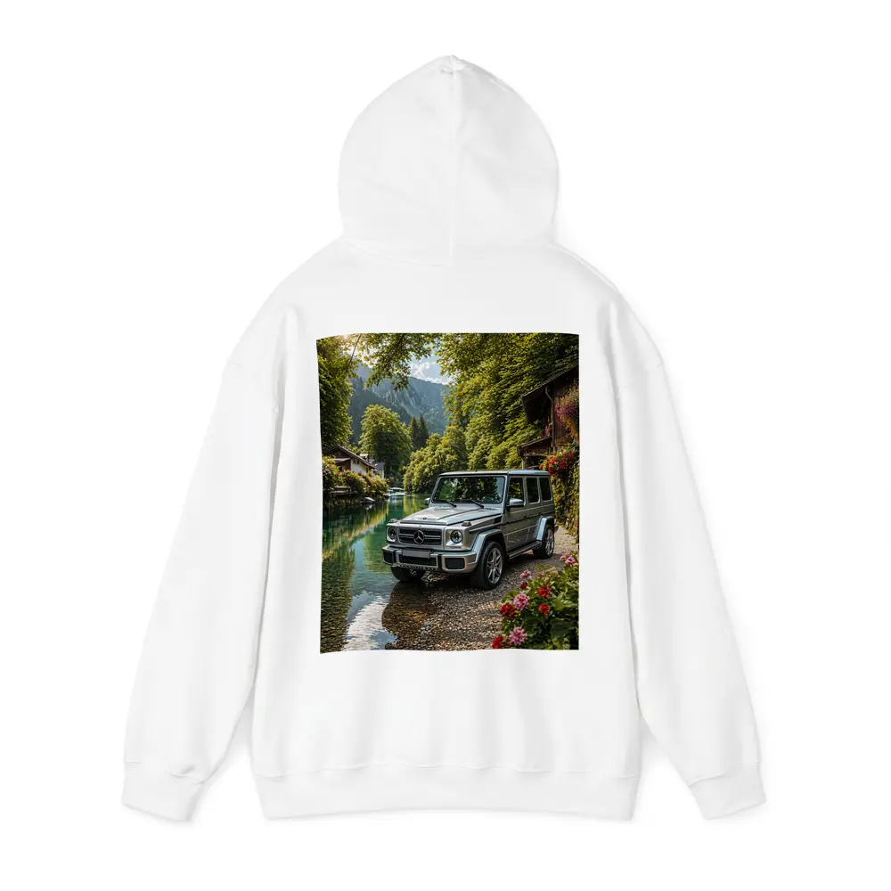 Mercedes G Wagen Silver By Mountain River – Hoodies