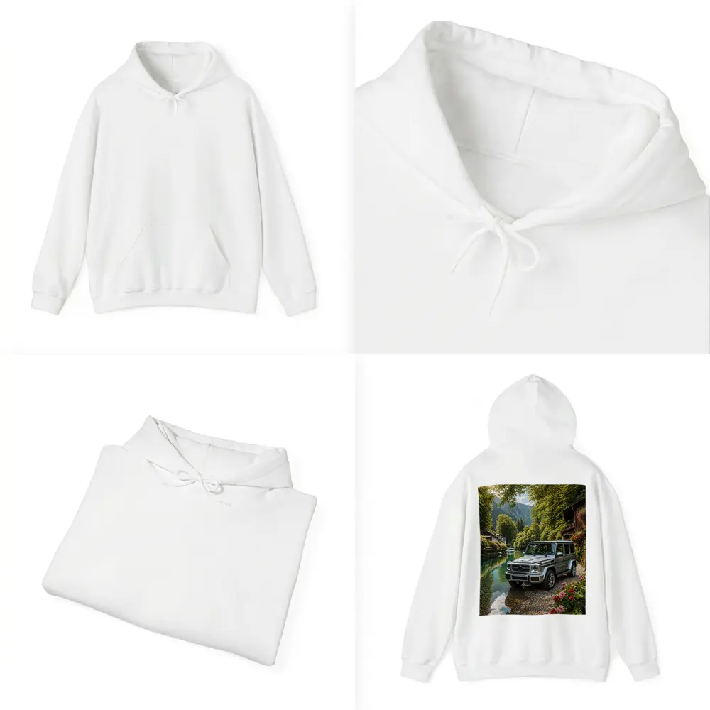 Mercedes G Wagen Silver By Mountain River – Hoodies