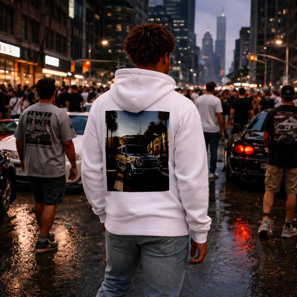 Mercedes G Wagen Hollywood Los Angeles Street – Hoodies