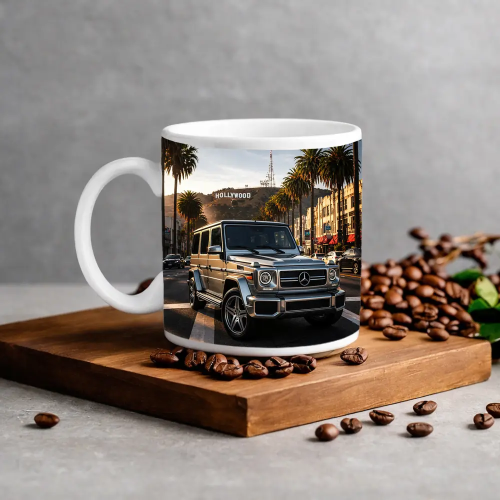 Mercedes G Wagen Hollywood Los Angeles Street – Mugs