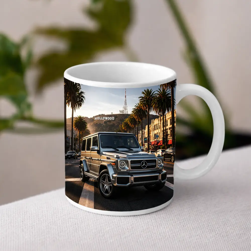 Mercedes G Wagen Hollywood Los Angeles Street – Mugs