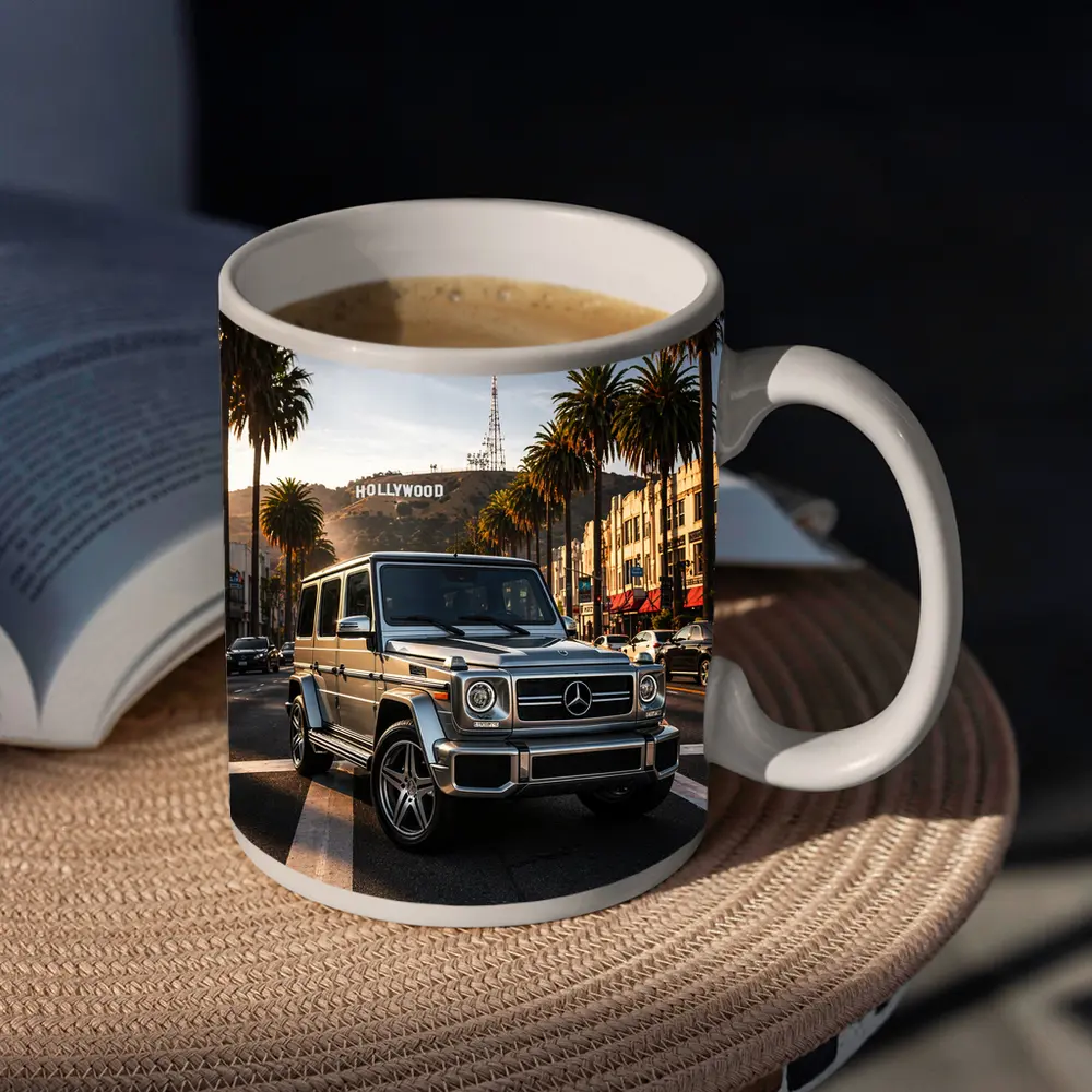 Mercedes G Wagen Hollywood Los Angeles Street – Mugs