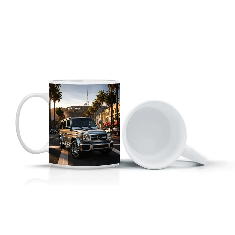 Mercedes G Wagen Hollywood Los Angeles Street – Mugs