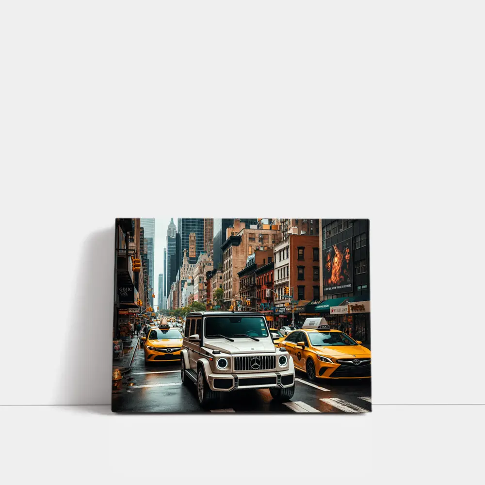 Mercedes G Wagon Cruising New York Streets – Wall Art