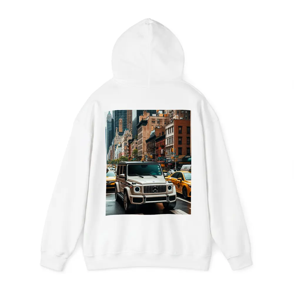 Mercedes G Wagon Cruising New York Streets – Hoodies