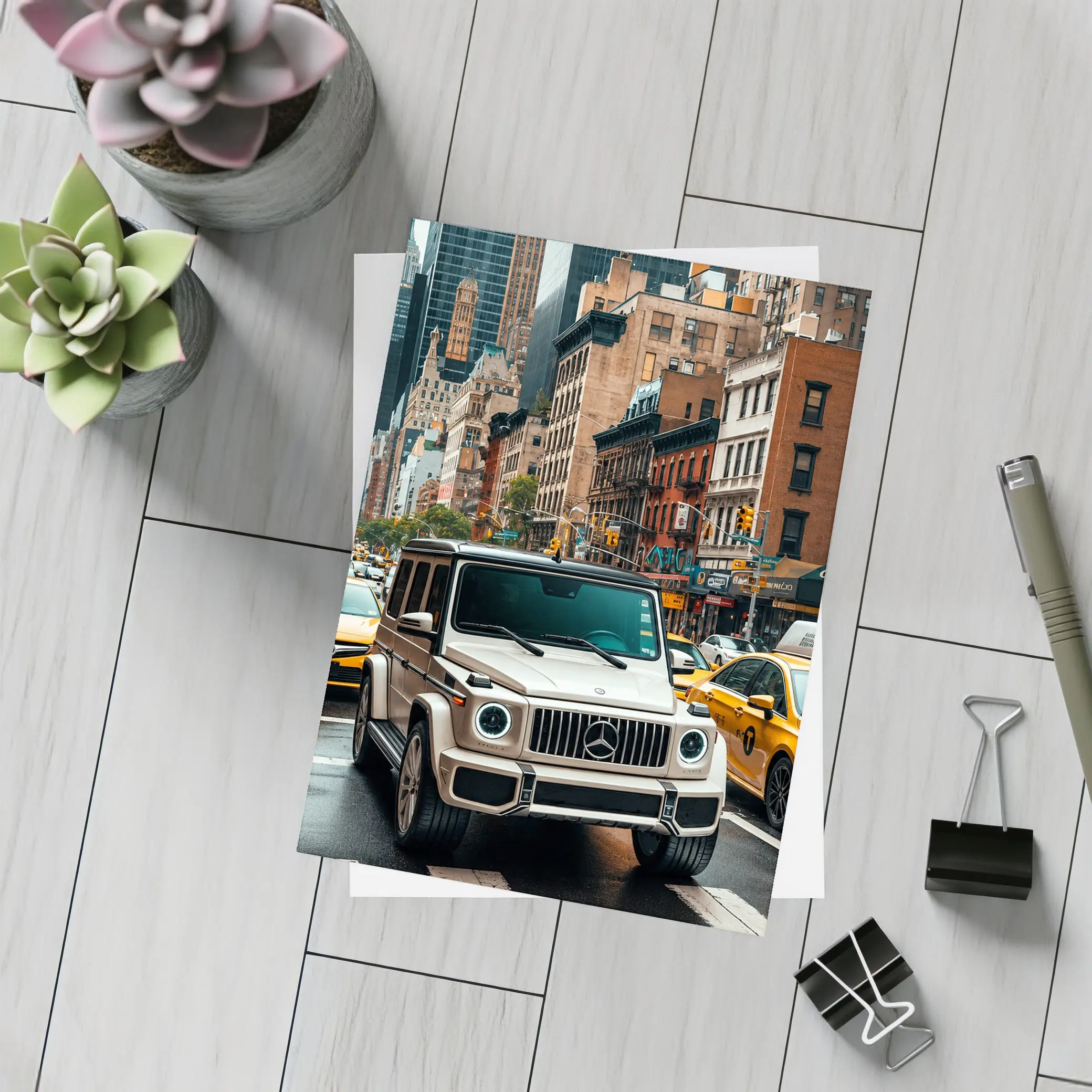 Mercedes G Wagon Cruising New York Streets – Postcards