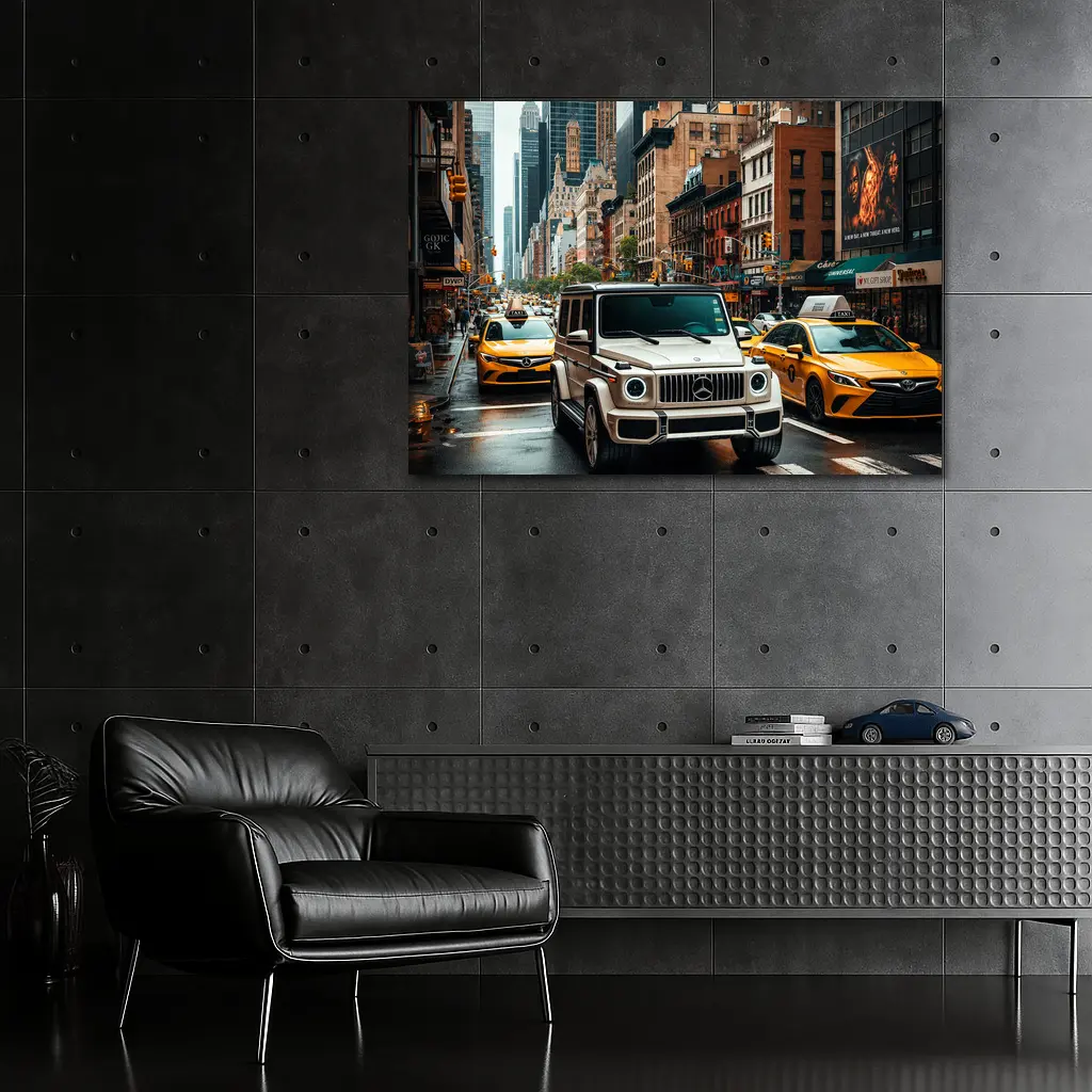 Mercedes G Wagon Cruising New York Streets – Wall Art