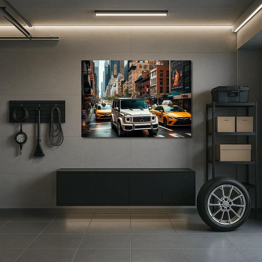 Mercedes G Wagon Cruising New York Streets – Wall Art