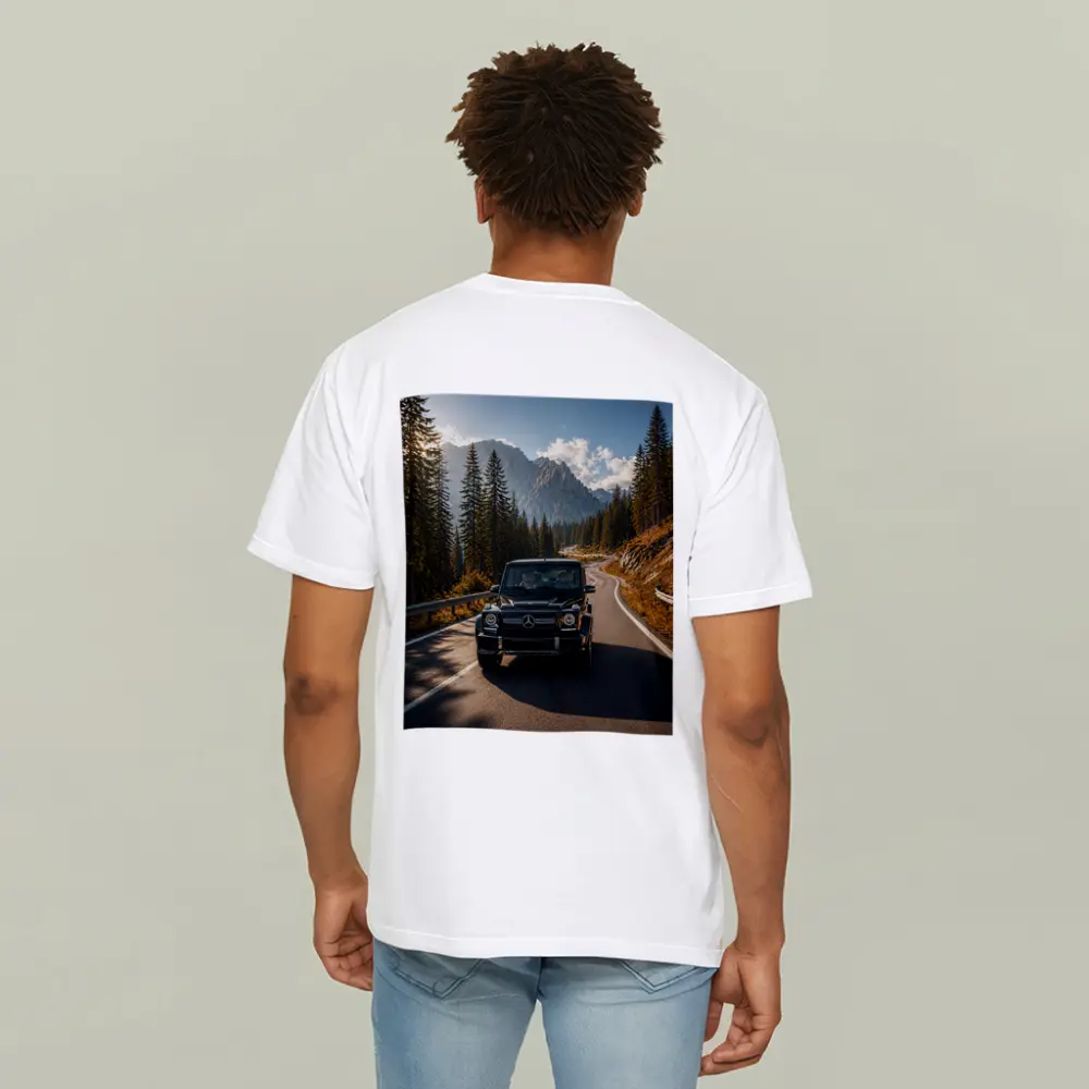 Mercedes G Wagen Black Mountain Road Drive – T-Shirts